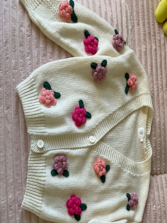 Luna Ivy Sweaters - Luna Ivy floral knit cardigan